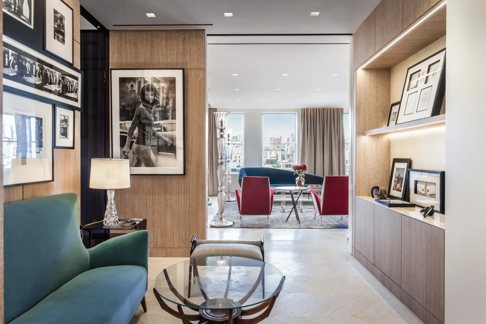 Luxury penthouse living room with open floor plan - Ruslan Bukharin owner's representative